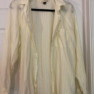 Universal Thread Yellow Lightweight Casual Shirt